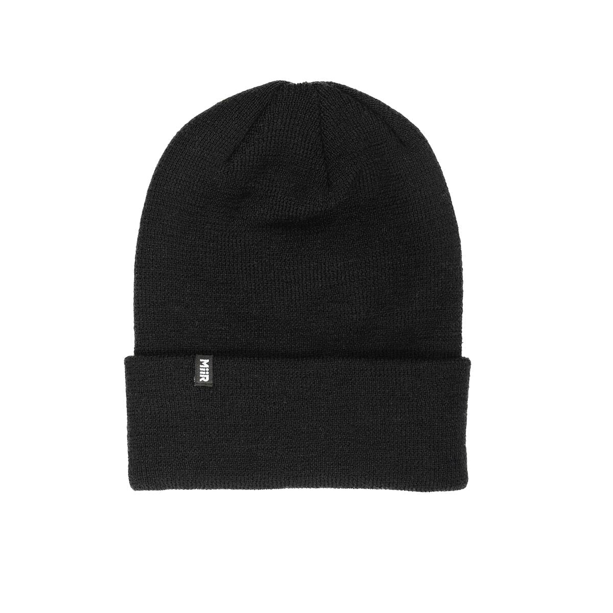 recycled-poly-fine-knit-beanie-v0 Web_PDP-RecycledPolyFineKnitBeanie_Studio_Front_Black.jpg